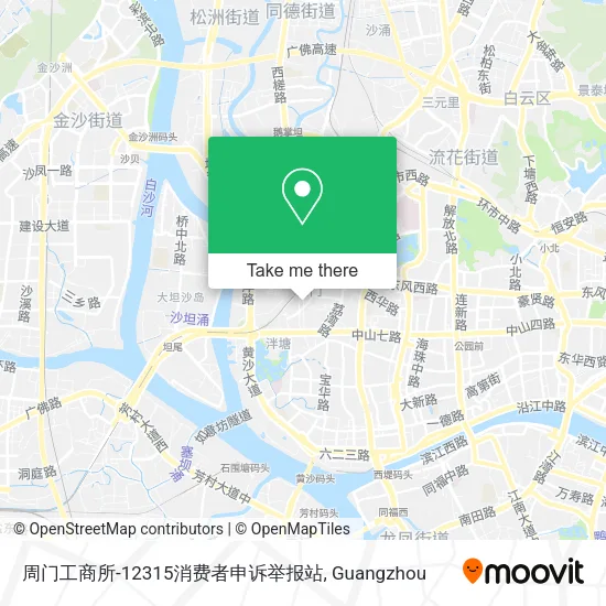 周门工商所-12315消费者申诉举报站 map