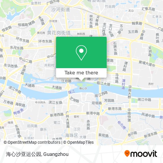 海心沙亚运公园 map
