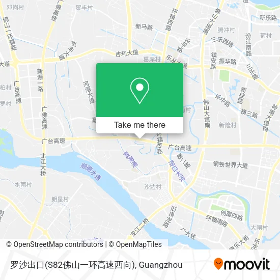 罗沙出口(S82佛山一环高速西向) map