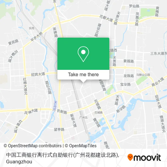 中国工商银行离行式自助银行(广州花都建设北路) map