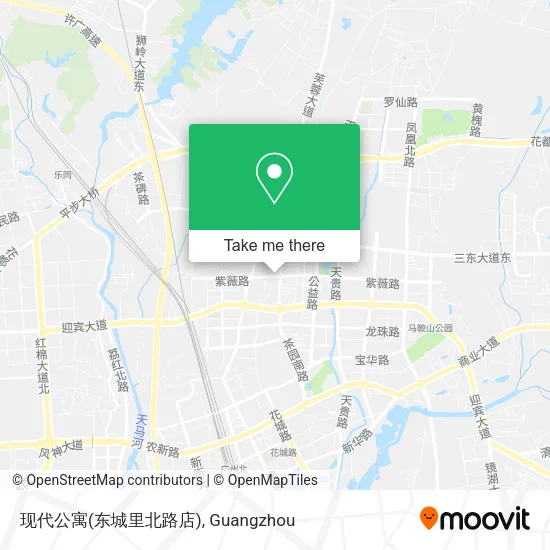 现代公寓(东城里北路店) map