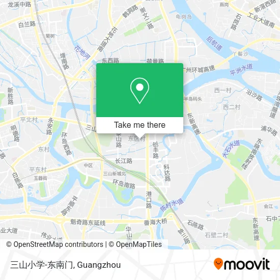 三山小学-东南门 map