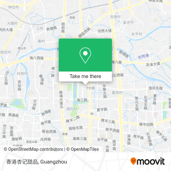 香港杏记甜品 map