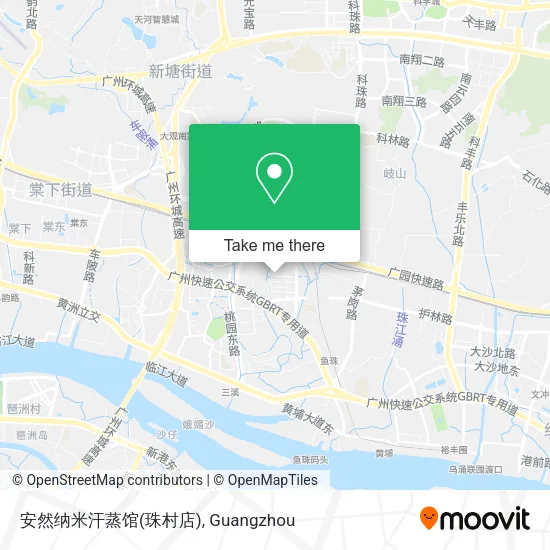 安然纳米汗蒸馆(珠村店) map