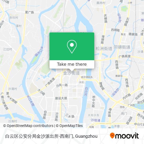 白云区公安分局金沙派出所-西南门 map