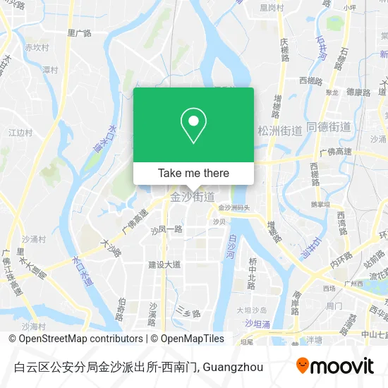 白云区公安分局金沙派出所-西南门 map
