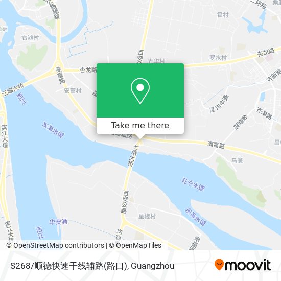 S268/顺德快速干线辅路(路口) map