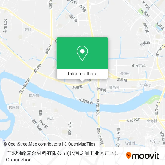 广东明峰复合材料有限公司(北滘龙涌工业区厂区) map