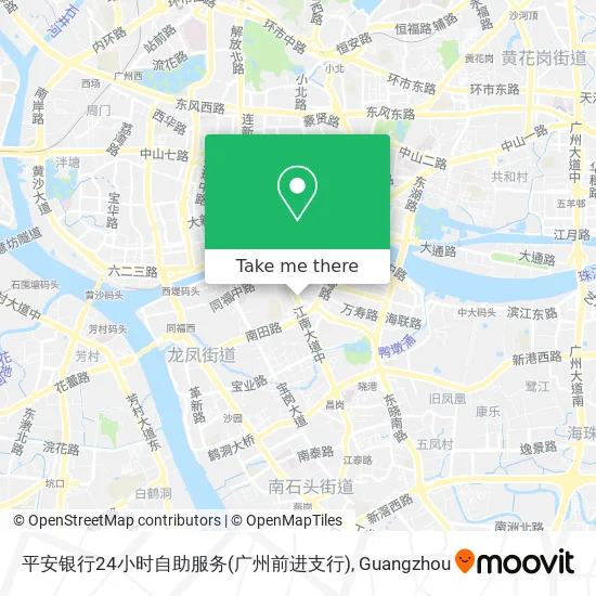 平安银行24小时自助服务(广州前进支行) map