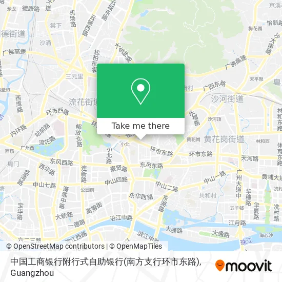 中国工商银行附行式自助银行(南方支行环市东路) map