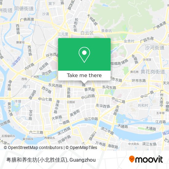 粤膳和养生坊(小北胜佳店) map