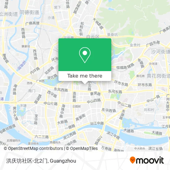 洪庆坊社区-北2门 map