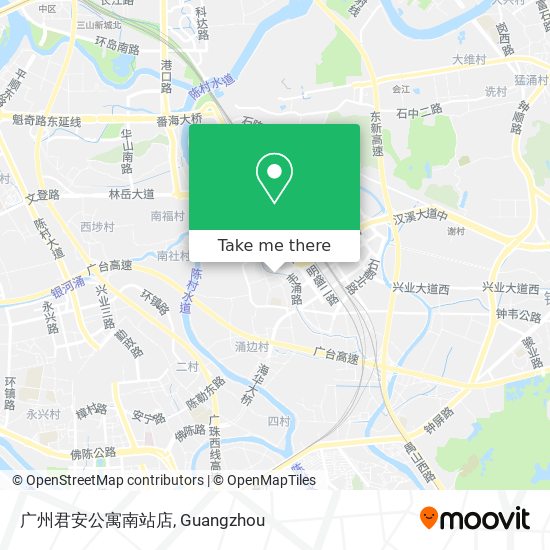 广州君安公寓南站店 map