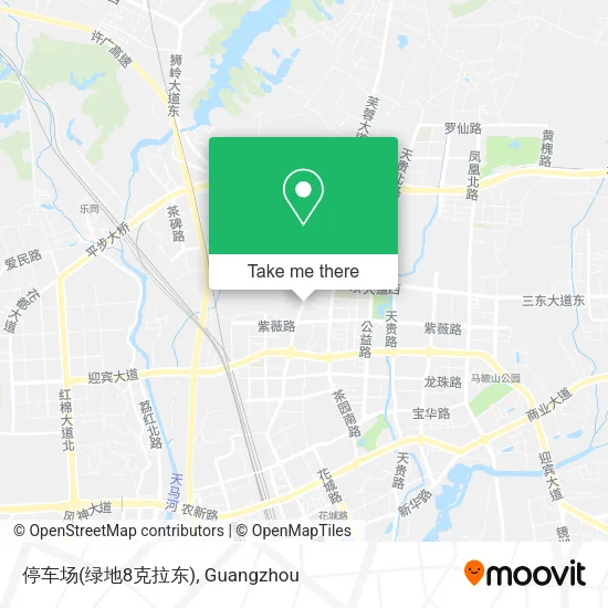 停车场(绿地8克拉东) map