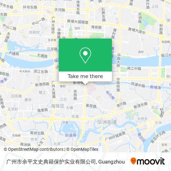 广州市余平文史典籍保护实业有限公司 map