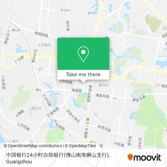 中国银行24小时自助银行(佛山南海狮山支行) map