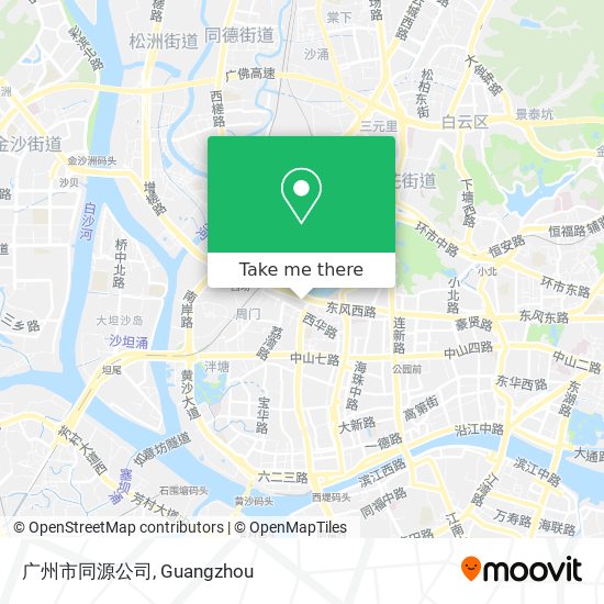 广州市同源公司 map