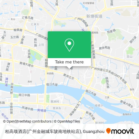 柏高颂酒店(广州金融城车陂南地铁站店) map