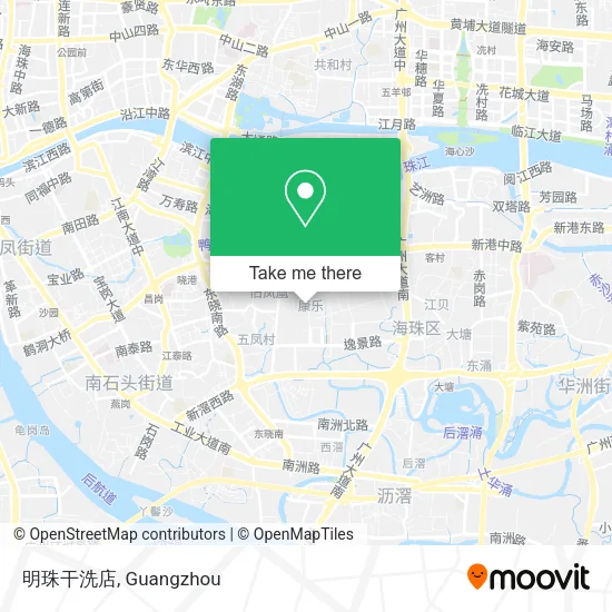 明珠干洗店 map