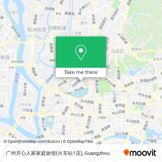 广州开心人家家庭旅馆(火车站1店) map
