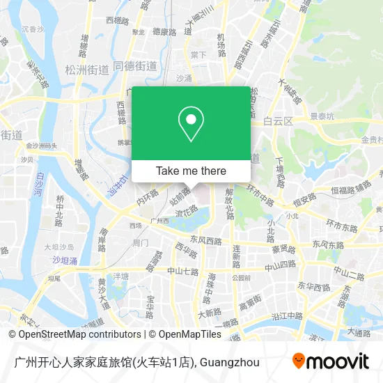 广州开心人家家庭旅馆(火车站1店) map