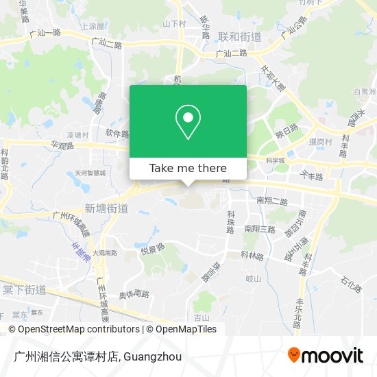 广州湘信公寓谭村店 map