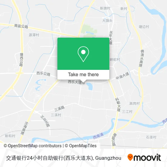 交通银行24小时自助银行(西乐大道东) map