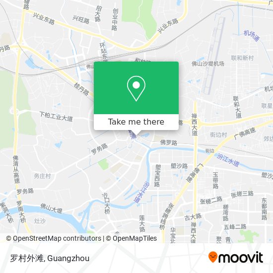 罗村外滩 map