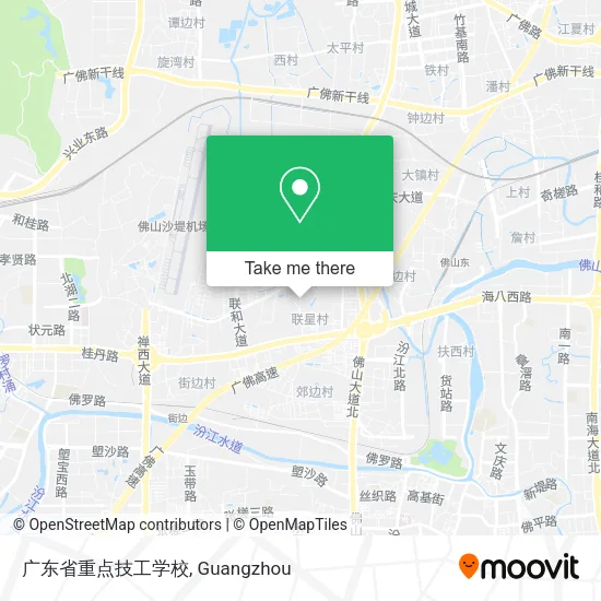 广东省重点技工学校 map