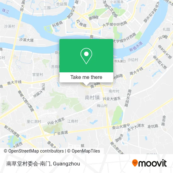 南草堂村委会-南门 map