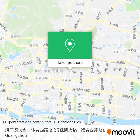海底捞火锅｜体育西路店 (海低撈火鍋｜體育西路店) map