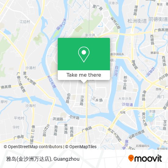 雅岛(金沙洲万达店) map