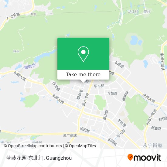 蓝藤花园-东北门 map