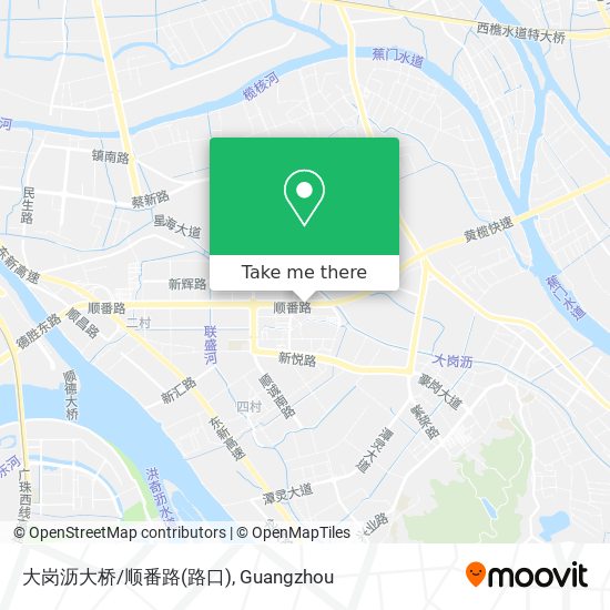 大岗沥大桥/顺番路(路口) map