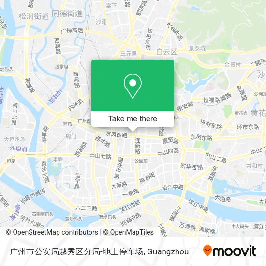 广州市公安局越秀区分局-地上停车场 map