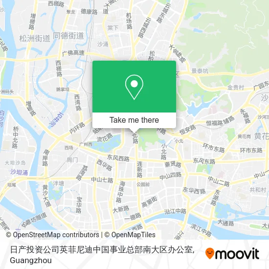 日产投资公司英菲尼迪中国事业总部南大区办公室 map