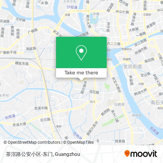 茶滘路公安小区-东门 map