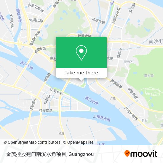 金茂控股蕉门南滨水角项目 map