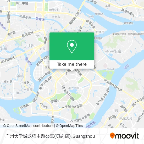 广州大学城龙猫主题公寓(贝岗店) map