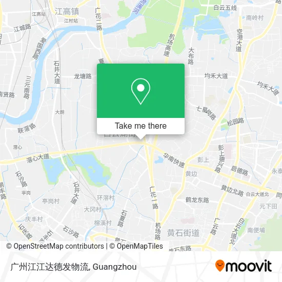 广州江江达德发物流 map