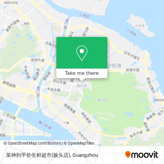 菜神到平价生鲜超市(板头店) map
