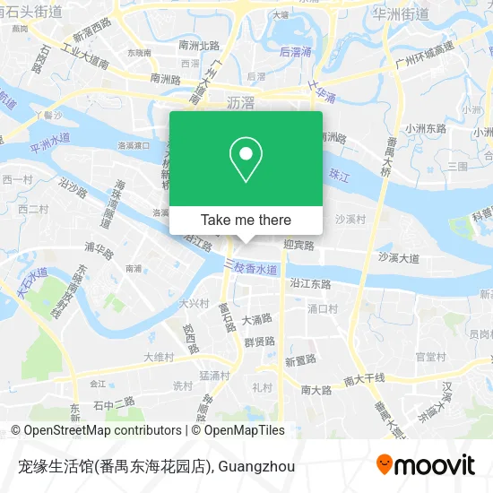 宠缘生活馆(番禺东海花园店) map
