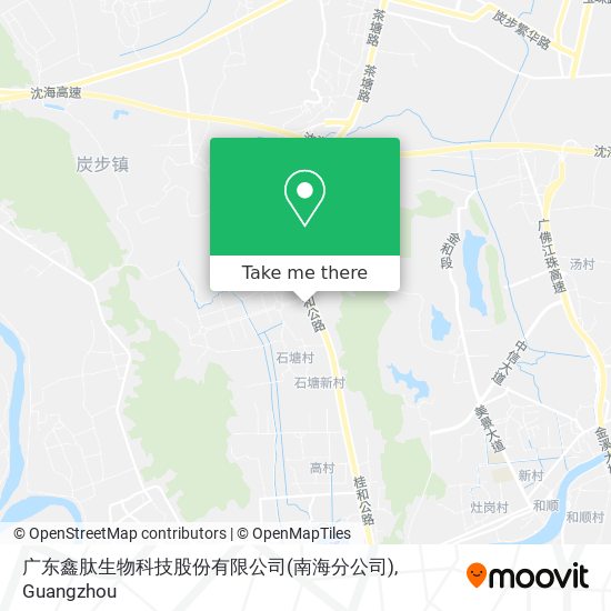广东鑫肽生物科技股份有限公司(南海分公司) map