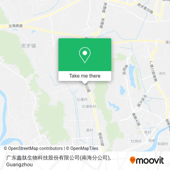 广东鑫肽生物科技股份有限公司(南海分公司) map
