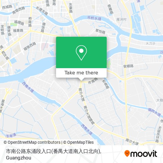 市南公路东涌段入口(番禺大道南入口北向) map