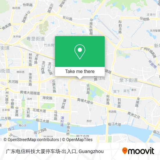 广东电信科技大厦停车场-出入口 map