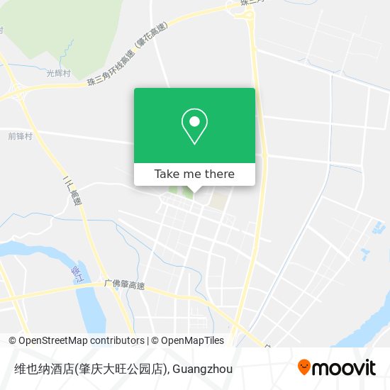 维也纳酒店(肇庆大旺公园店) map