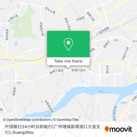 中国银行24小时自助银行(广州增城新塘港口大道支行) map