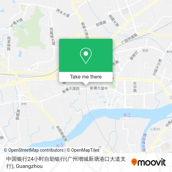 中国银行24小时自助银行(广州增城新塘港口大道支行) map
