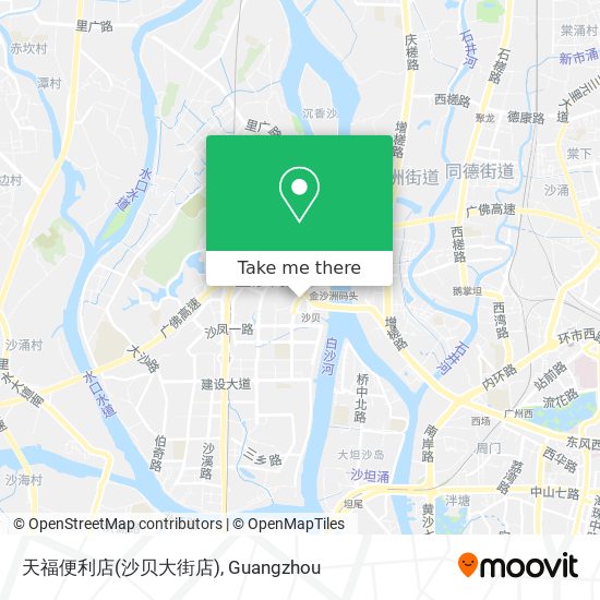 天福便利店(沙贝大街店) map